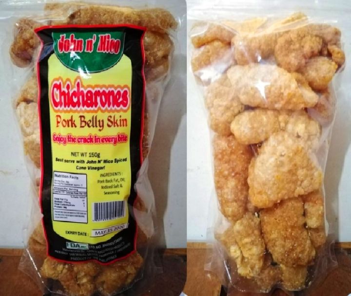 Chicharon (Pork Belly Skin) Export Quality by John and Mico, FDA ...