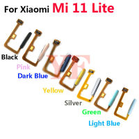 Original สำหรับ Xiaomi Mi 11 Lite 5G 4G 11 Youth ปุ่มเปิดปิดลายนิ้วมือ Touch ID Sensor Flex Cable Replacement Repair Parts-DFGN STORE