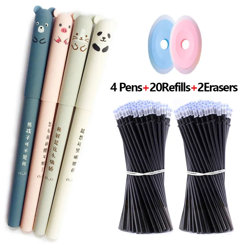 Cute Animal Erasable Gel Pens & Refills & Erasers Cost-effective Set mm pen mm Refills Stationery School supplies Ballpen | Lazada PH Cute Animal Erasable Gel Pens & Refills & Erasers Cost-effective Set mm pen mm Refills Stationery School supplies Ballpen | Lazada PH