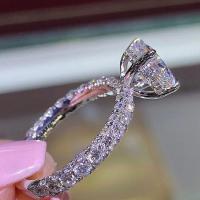 1 carat diamond ring oval marriage proposal murtha Shi Man electroplating gifts