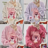 TT17980 เสื้อสเวตเตอร์ แขนยาว สกรีนลายตุ๊กตา Long sleeve sweater, screened with doll pattern ..