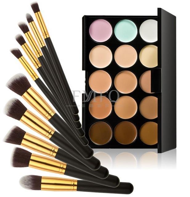10-pcs-makeup-brushes-15-color-concealer-palette-makeup-set-kit-pincel-maquiagem-make-up-combination-set-foundation-brushes