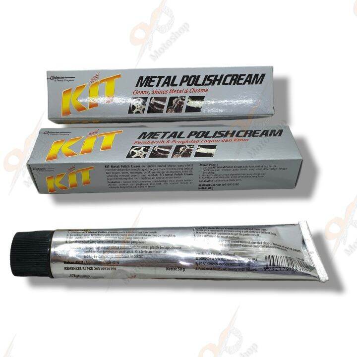Kit Metal Polish Cream 50 gr Gram Pengkilap Metal Chrome Lazada Indonesia