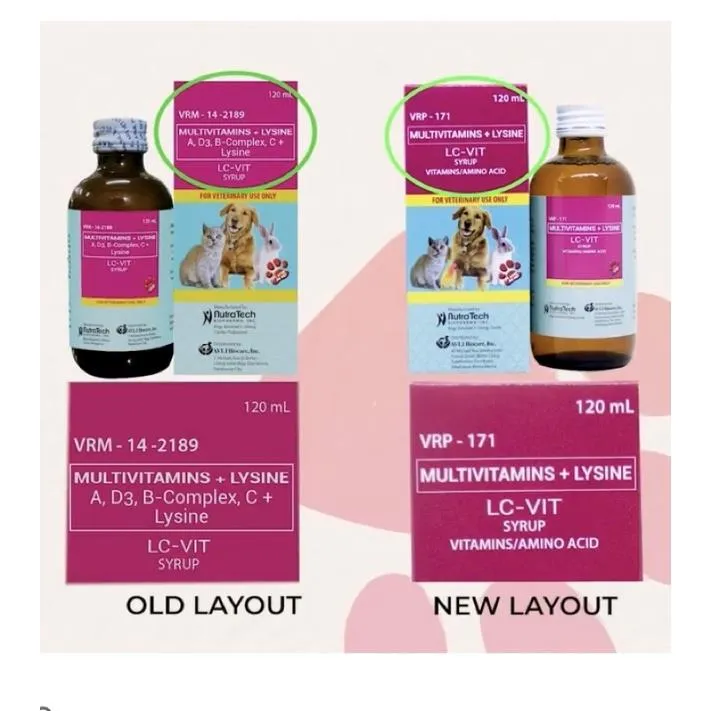 LCVIT Multivitamins 120ml for dogs cats and other pets Lazada PH