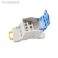 ✿♙ UKK-80A Block Rail Type Distribution Box Din Rail Terminal Block 80A Electric Wire Connector UKK80 Universal Power Junction Box