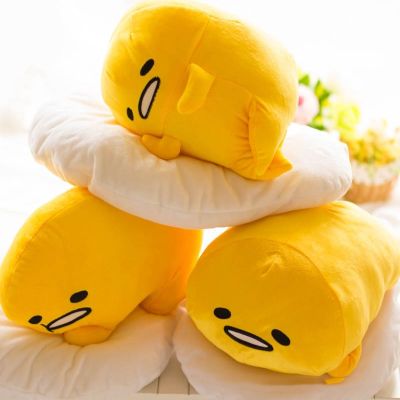 Lying Lazy Gudetama Cute Egg Motchiri 15" Plush Toy Pillow Stuffed Cushion