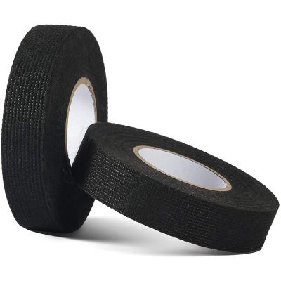 ❈☄♈ 15M 9/15/19/25MM Heat-resistant Adhesive Cloth Fabric Tape For Automotive Cable Tape Harness Wiring Loom Electrical Heat Tape