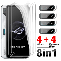 ฟิล์มเลนส์8ใน1สำหรับ Asus ROG Phone 7สูงสุด5G กระจกเทมเปอร์ RoGPhone 7 Phone7สูงสุด6.78 ปกป้องหน้าจอ