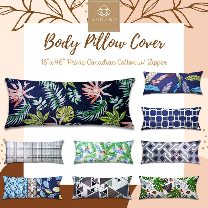 Body Pillow Case 18in x 46in Prime Canadian Cotton Non Fading Design