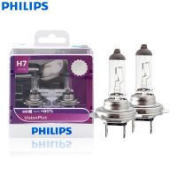 Philips H7 VisionPlus 12V 55W PX26d Halogen Car Headlight VP 60 Bright Auto Lamps Original Light New Bulbs 12972VPS2 2X