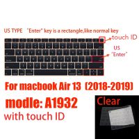 แผ่นครอบแป้นพิมพ์สำหรับ Apple Macbook Pro13/16/15 Air13นิ้วทุกรุ่นเคสซิลิโคนแล็ปท็อปที่ชัดเจน A2941ผิว A23 A2442