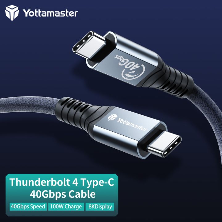 yottamaster-thunderbolt-4สาย-usb-c-เพื่อถ่ายโอน-usb4-0ที่สมบูรณ์แบบสำหรับ-c-พร้อม-thunderbolt3ที่รองรับข้อมูล40gbps