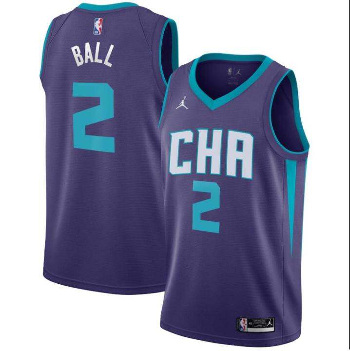 รายการสินค้าใหม่-คุณภาพสูง-ต้นฉบับใหม่-lamelo-ball-2020-nba-draft-charlotte-hornets-teal-icon-jersey