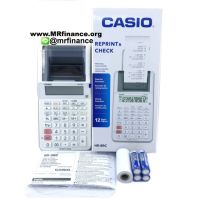 ♂Casio HR-8RC WEBK (สีขาวสีดำ) เครื่องคิดเลขพิมพ์กระดาษคาสิโอ ของใหม่ ของแท้☟