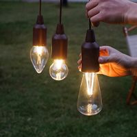 LED Tent Light with Bulb Low Power Long Standby Time Batteries Charging Lightweight Extremely Bright Lantern Lamp for Camping