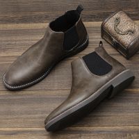 40 ~ 46 Chelsea Boots Men 2023 nd Comfortable Fashion Leather Men Boots # KD5318