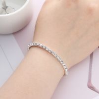 Stretch Bracelet Shiny Crystal Rhinestone Elastic Bangle 1-10Rows Fashion Woman Bridal Wedding Wristband Jewelry Decoration