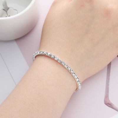 Stretch Bracelet Shiny Crystal Rhinestone Elastic Bangle 1-10Rows Fashion Woman Bridal Wedding Wristband Jewelry Decoration