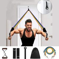 11 Pcs Resistance Bands Set Fitness Bands Resistance Gym Equipment Exercise Bands Pull Rope Fitness Elastic Training Expander Exercise Bands