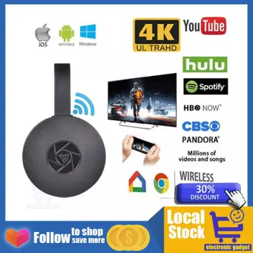 Y2 Smart TV Stick M98 Android TV 2.4G 5G WiFi Google Assistant Chromecast  Netflix 3D Smart Android TV Stick (Black)