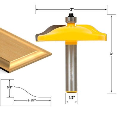 1/2in Shank T-Slot Router Bit Woodworking Cove ยกแผง Router Bit ประตูเครื่องตัดไม้