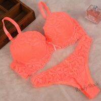 【Ready Stock】 ✎ C15 BC Thong Bra Set Push Up Lace Women Underwear Panty Set Set Out G String Bra Brief Sets