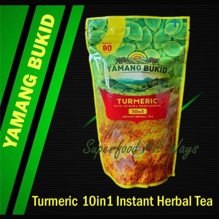 Yamang Bukid Turmeric 10in1 Instant Herbal Tea Powder 400g Lazada PH