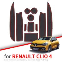 Anti-Slip Gate Slot Cup Mat For Renault Clio 4 Clio4 Car Door Groove Non-Slip Pad Interior Mats Ccessories Ruer Coaster