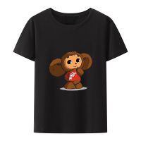 Cheburashka Homme ฤดูร้อนแบรนด์เสื้อผ้าฟิตเนส Modal แขนสั้น Camisetas Men เสื้อยืด O-Neck Hip Hop Tee เสื้อ Man