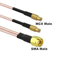 Y TYPE MCX Male to SMA Male 1 point 2 SMA-J to MCX-J plug connector splitter combiner Cable RG316 Pigtail RF Extension cable Electrical Connectors