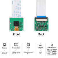 5MP Raspberry Pi กล้อง OV5647 720P 1080P เว็บแคมพร้อมกล้องวิดีโอ FFC สำหรับ Raspberry Pi 4รุ่น B 4B 3B 2B Zero W 2W