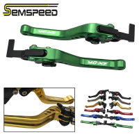 SEMSPEED CNC ZX-9R logo Adjustable Short Brake Clutch Levers Handle Hand bar Grips For Kawasaki ZX9R ZX 9R 1998 1999 Accessories