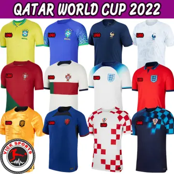 CUSTOM Portugal White 2022 Qatar World Cup Away Soccer Jersey