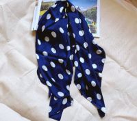 ผ้าพันคอ ลายจุด  Polka Dot Scarf บริการเก็บเงินปลายทาง