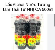 Nước tương Tam Thái Tử Nhị Ca  Lốc 6 chai  500ml