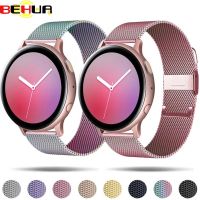 ๑ Milanese Loop band do Samsung Galaxy Active 2 44mm 40mm watch3 41mm bransoletka do Garmin Vivoactive 4 3 4S pasek do zegarka Venu 2s