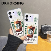 DKHORSING เคสใส่โทรศัพท์สำหรับ INFINIX ZERO 30 5G เค้กกาแฟรูปแบบเคสมือถือชัดเจน Zero30 Infinix 5G ฝาหลังกันกระแทก