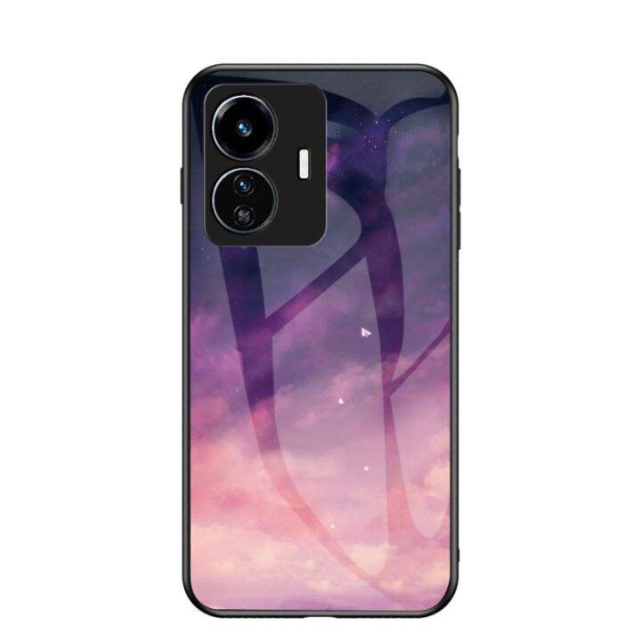 vivo-y77-5g-ปลอกกระจกเทมเปอร์เคสโทรศัพท์-soft-tpu-ป้องกันขอบ-hard-กันกระแทกแฟชั่น-vivo-y77-5g-เคสฝาหลัง