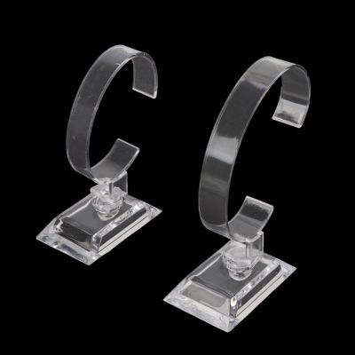 10MK 1Pc Clear Acrylic celet Watch Display Holder Stand Rack Retail Shop Showcase