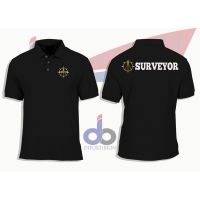 เสื้อยืดโปโล ลาย SURVEYOR Berling Geodesial Technique