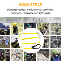 【 Cw】สายรัดนิรภัย Climb Belt อุปกรณ์ป้องกันที่ใช้งานได้จริงอุปกรณ์แขวนเชือกอุปกรณ์ปีนเขาพร้อมตะขอ