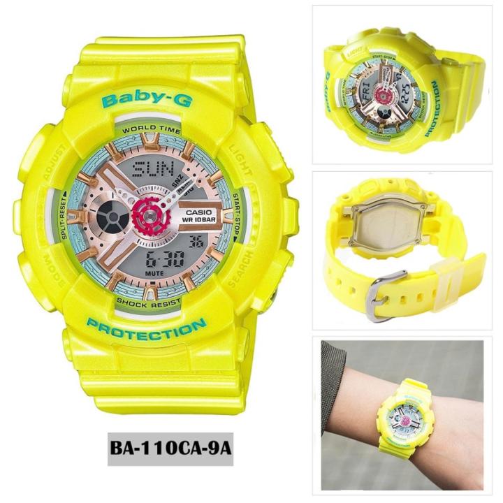 แท้-100-กับนาฬิกา-baby-g-รุ่น-ba-110ca-9a-สีเหลือง-มาพร้อมอุปกรณ์ครบทุกอย่างและรับประกัน-1-ปี-cmg-ประหนึ่งซื้อจากห้างเซ็นทรัล