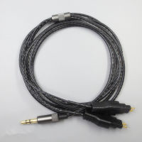 1.2M47" Length 4mm Black Repair Auto Earphone Replacement Spare Parts Cable For Sennheiser HD414 HD430 HD650 HD600 HD580