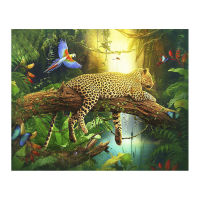 Leopard Diamond Painting Kits Full Square Round Diamond Animal Diamond Embroidery Forest Diamond Mosaic Decoration Gift