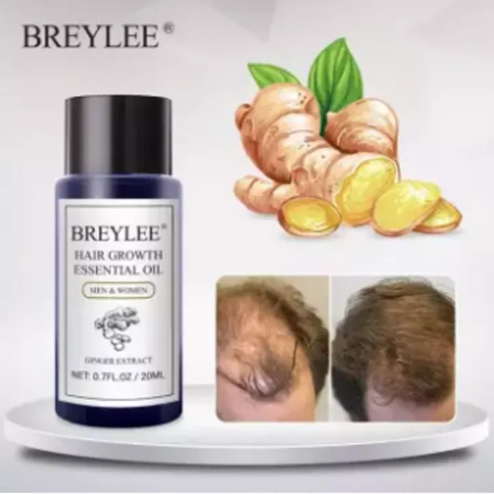 Breylee Hair Growth Essential Oil 20ml Using With Shampoo Hair Grower