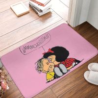 Mafalda Miguelito Comic Bath Non-Slip Carpet Kiss Chuik Bedroom Mat Welcome Doormat Home Decoration Rug