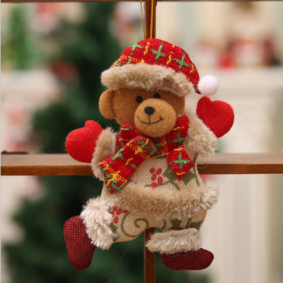 ของแท้คุณภาพสูงของประดับของตกแต่งต้นไม้คริสต์มาสรูปหมีแบบแขวนพรีเมี่ยมสำหรับตกแต่งต้นคริสต์มาส