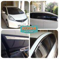 Koshi กันสาดคิ้วโครเมี่ยม Honda Jazz 2008-13 (4ชิ้น)