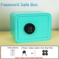 Password Safe Box Mini Safe Money Piggy Bank Cash Coin Storage Tank Household Security Household Deposit Combination Lock Box