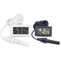 [MEESS] Mini LCD Digital Thermometer Hygrometer Temperature Indoor Convenient Temperature Sensor Humidity Meter Gauge Instruments Cable